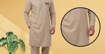 Kafoor by Taiba — Men's Wash & Wear Unstitched Suit | Sage Green Plain Dyed